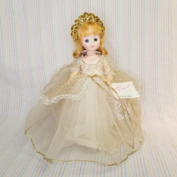 Madame Alexander Other - 1965 Vintage Madame Alexander Doll Cinderella w/ Stand Gold Dress Shoes Bloomers